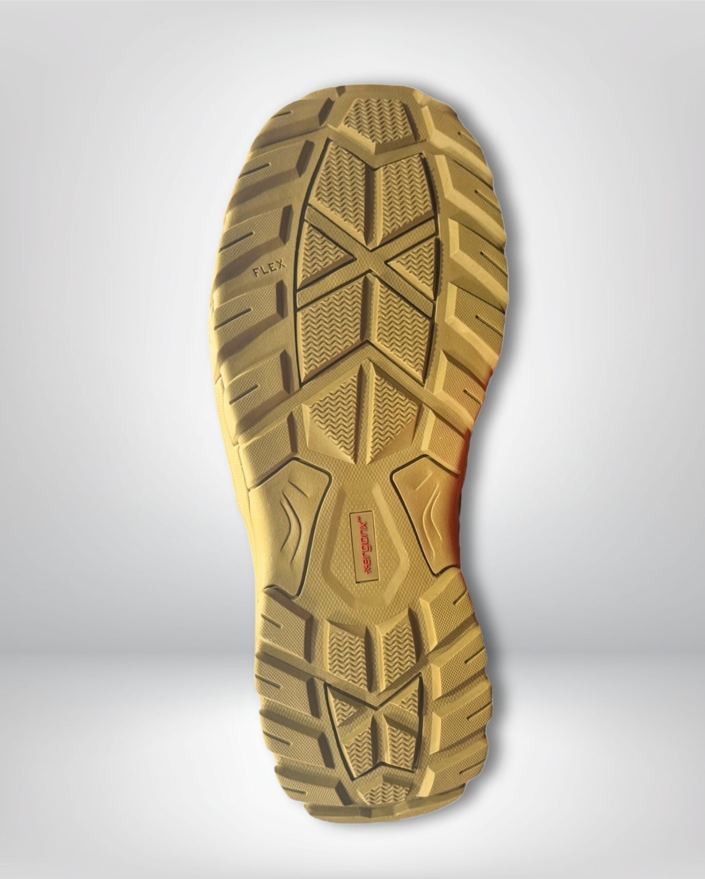 Ergonx All Tan Lace Up Safety Boots + 6 Socks + 1L Bottle & Cap Bundle