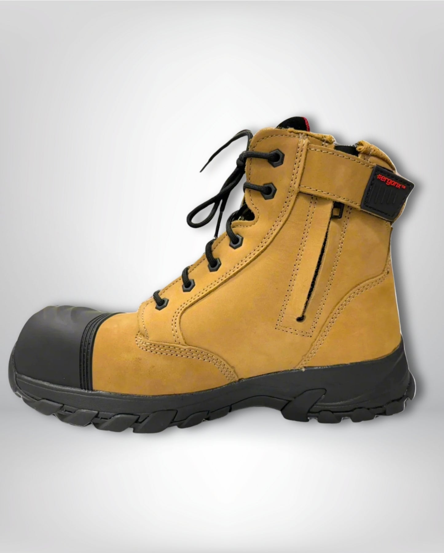 Ergonx Safety Boots Lace Up (Helium) Tan