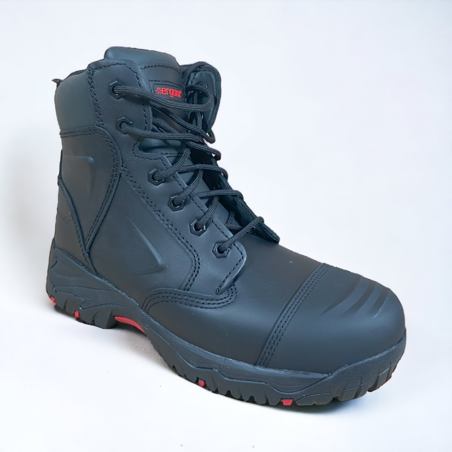 Ergonx Safety Boots Lace Up (Helium) Black