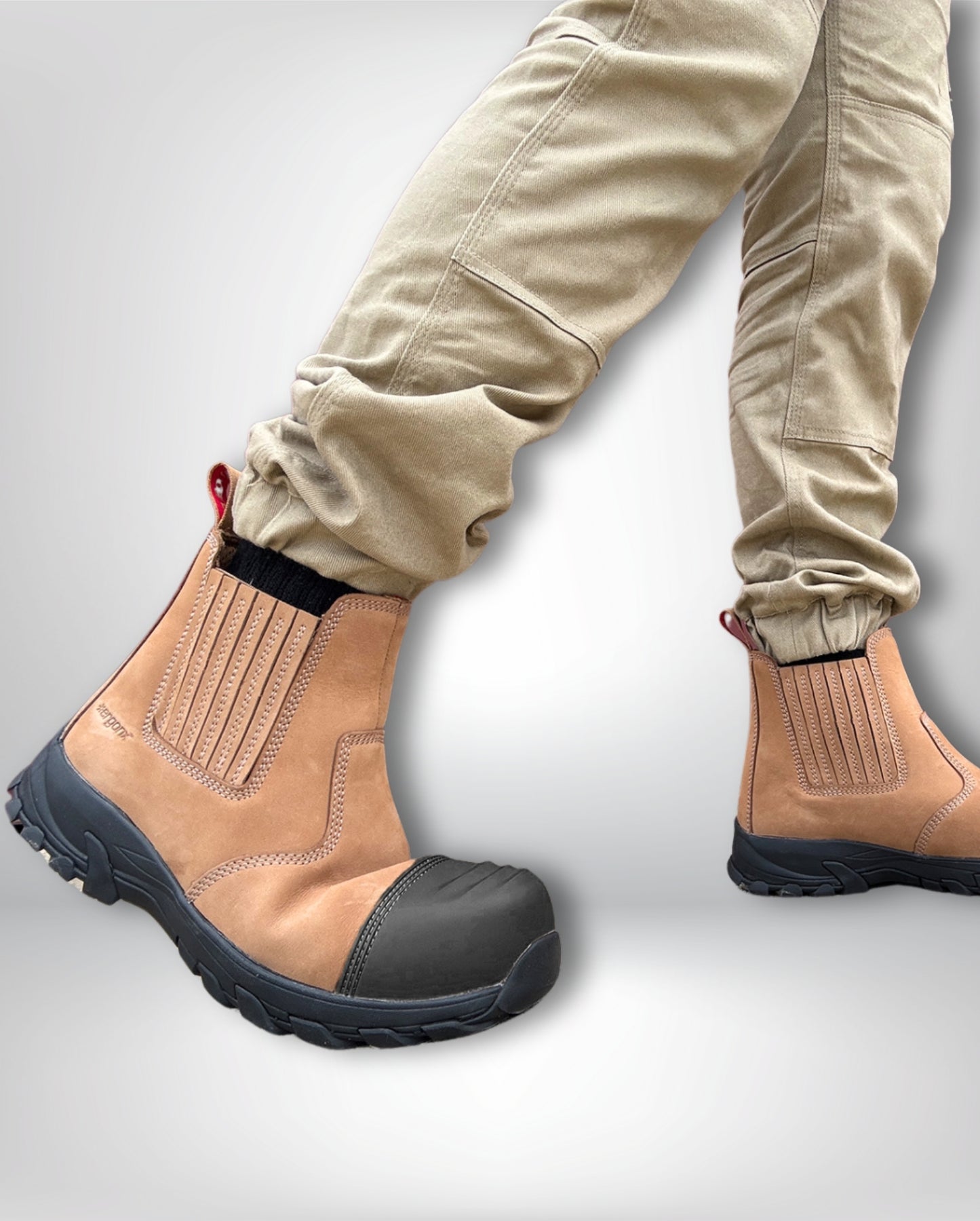 Ergonx Safety Boots Slip On (Hydrogen) Tan