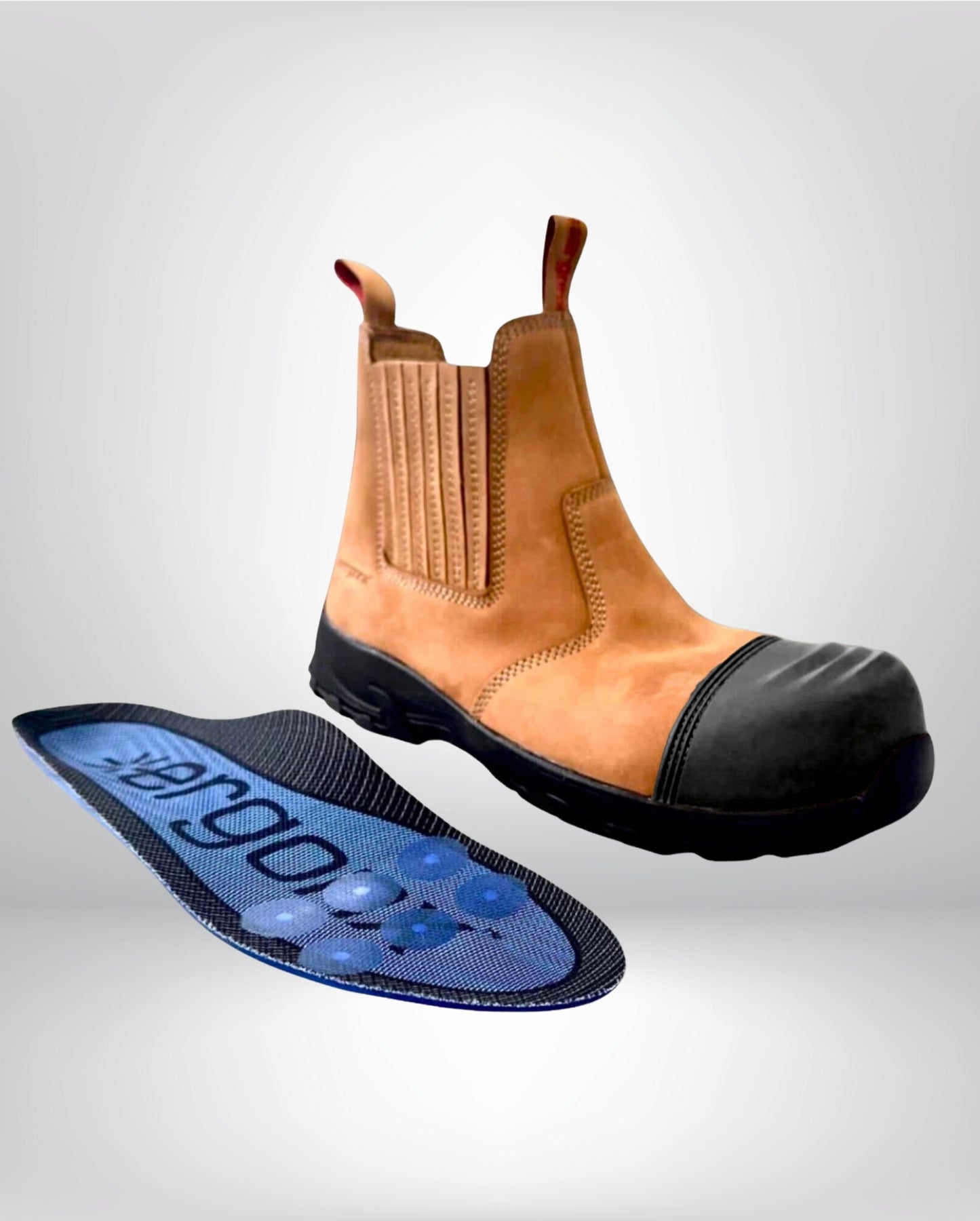 Ergonx Safety Boots Slip On (Hydrogen) Tan