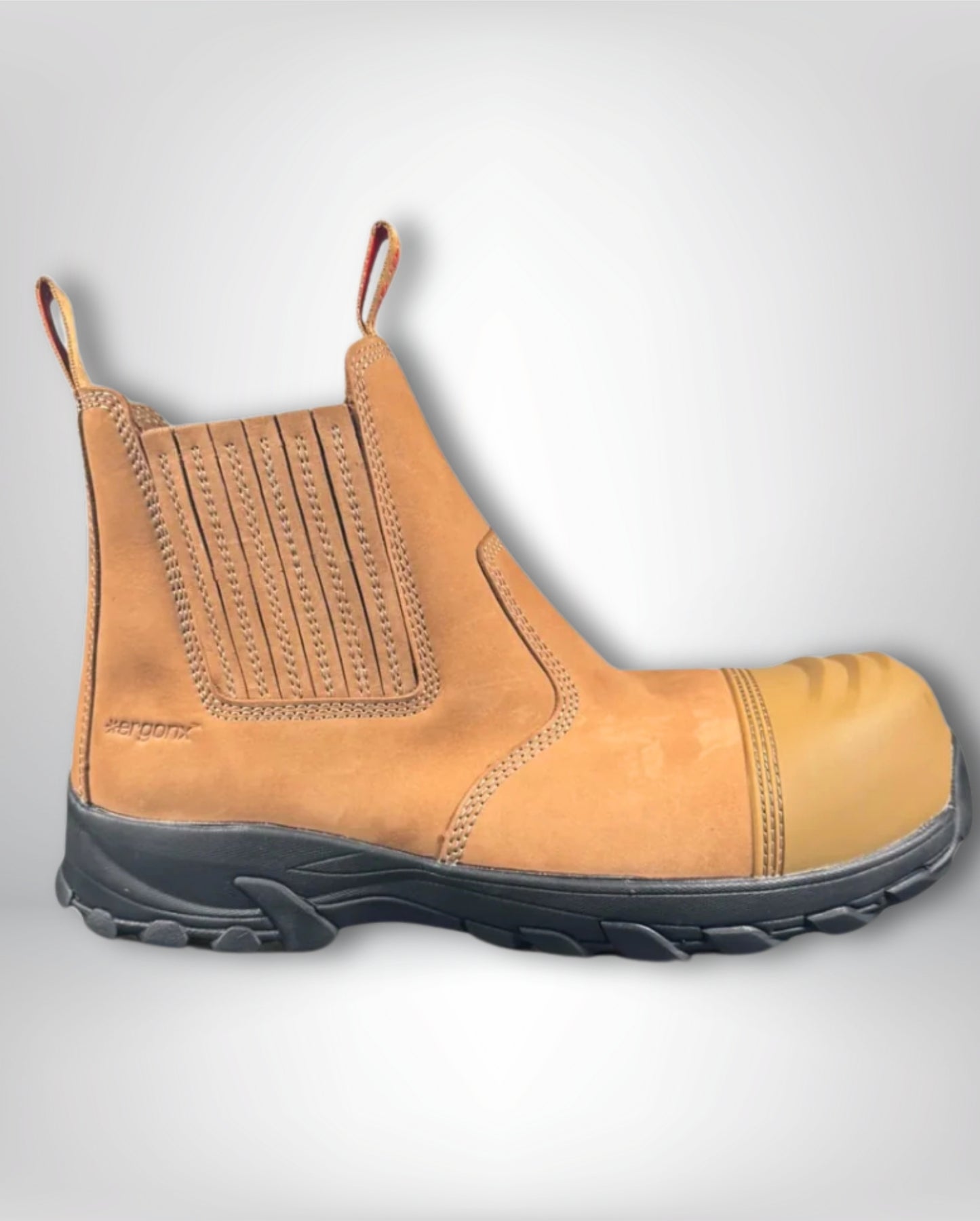 Ergonx Safety Boots Slip On (Hydrogen) Tan Toe