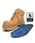 Ergonx All Tan Low Cut Safety Boots Lace Up (Helium)