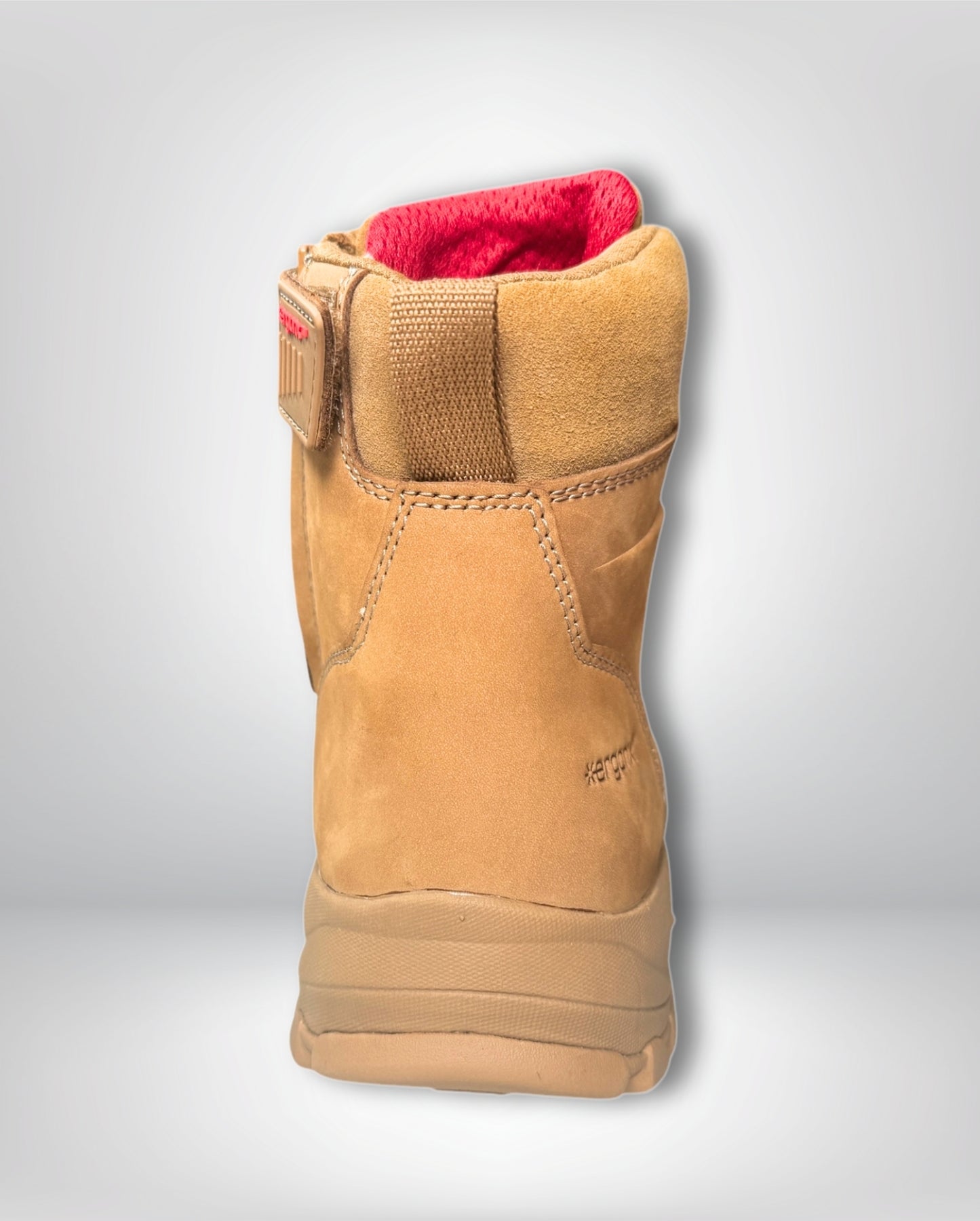 Ergonx All Tan Lace Up Safety Boots + Socks Bundle