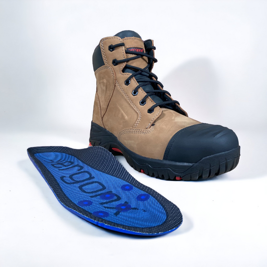 Ergonx Safety Boots Lace Up (Helium) Tan