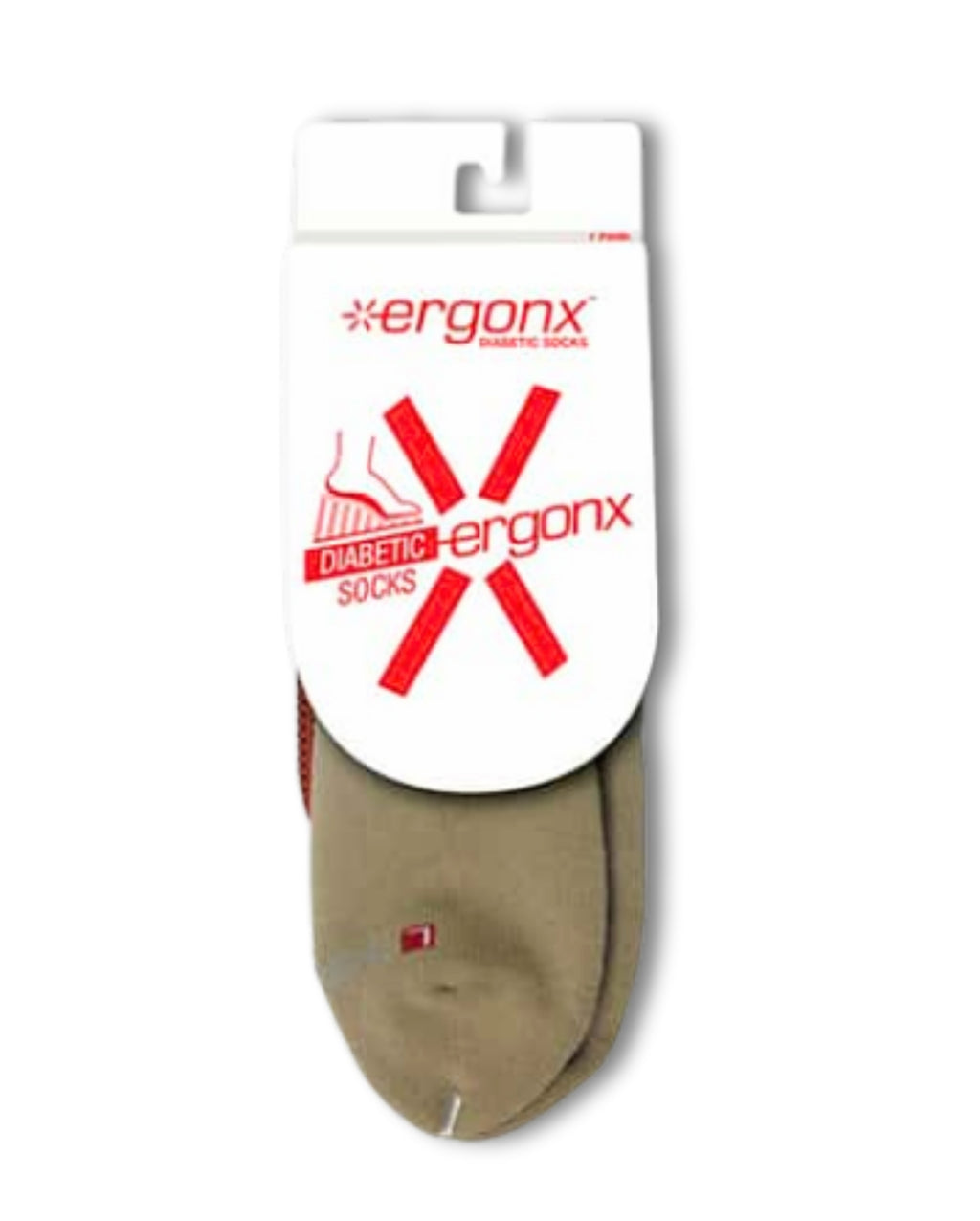 Ergonx Diabetic Socks 1/4 Crew (6 Pack)