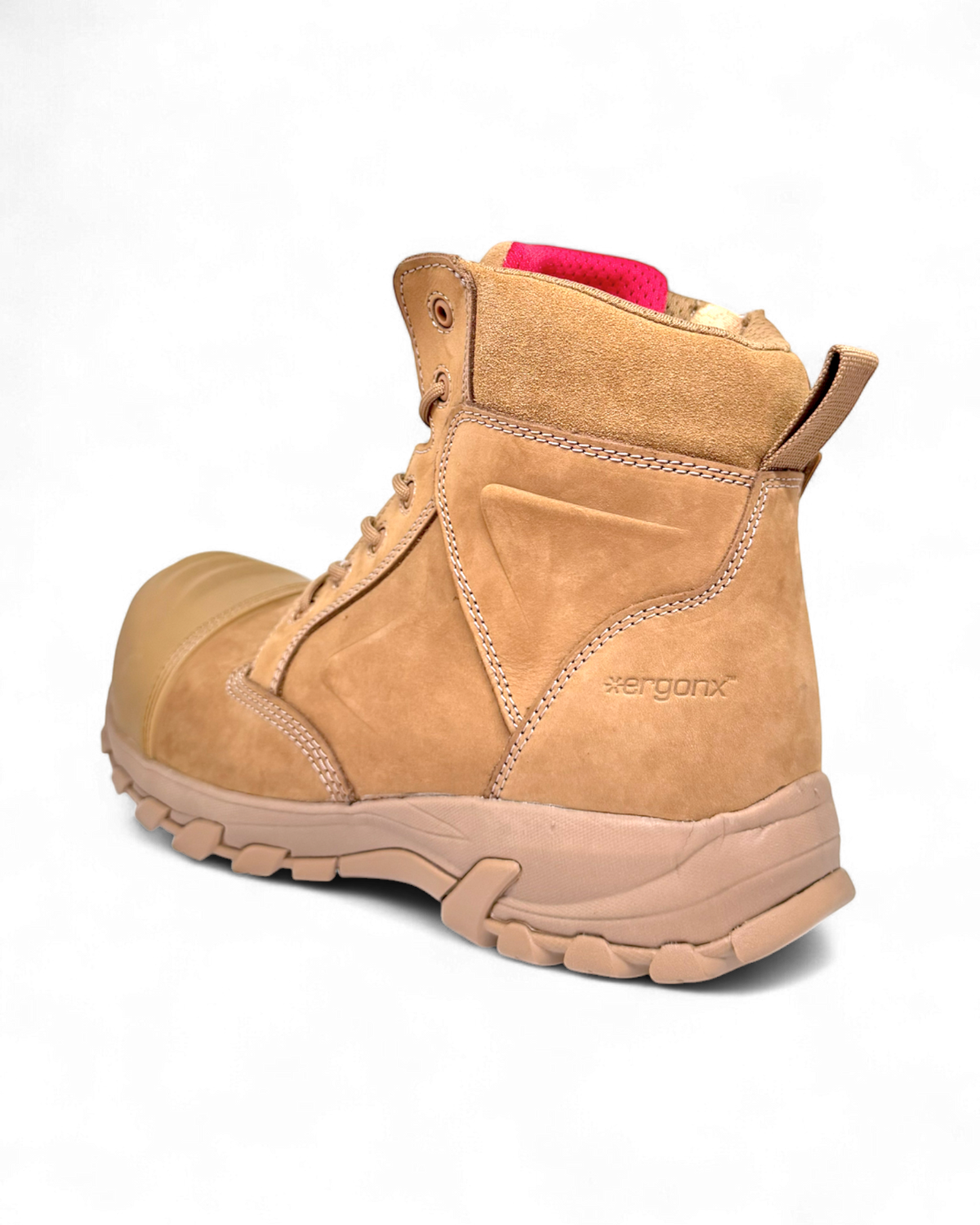 Ergonx Safety Boots Lace Up (Helium) All Tan