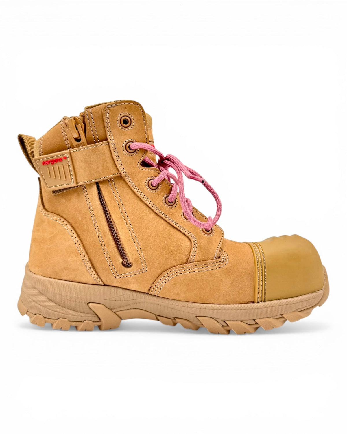 Ergonx women's Helium all tan safety work boots — product view 5