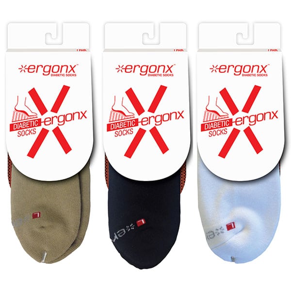 Ergonx Diabetic Socks Crew (6 Pack)